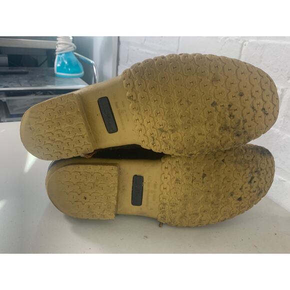 L.L. Bean Men's Rain Snow Boots Classic Fit Leather Brown Black Size L - Picture 5 of 7